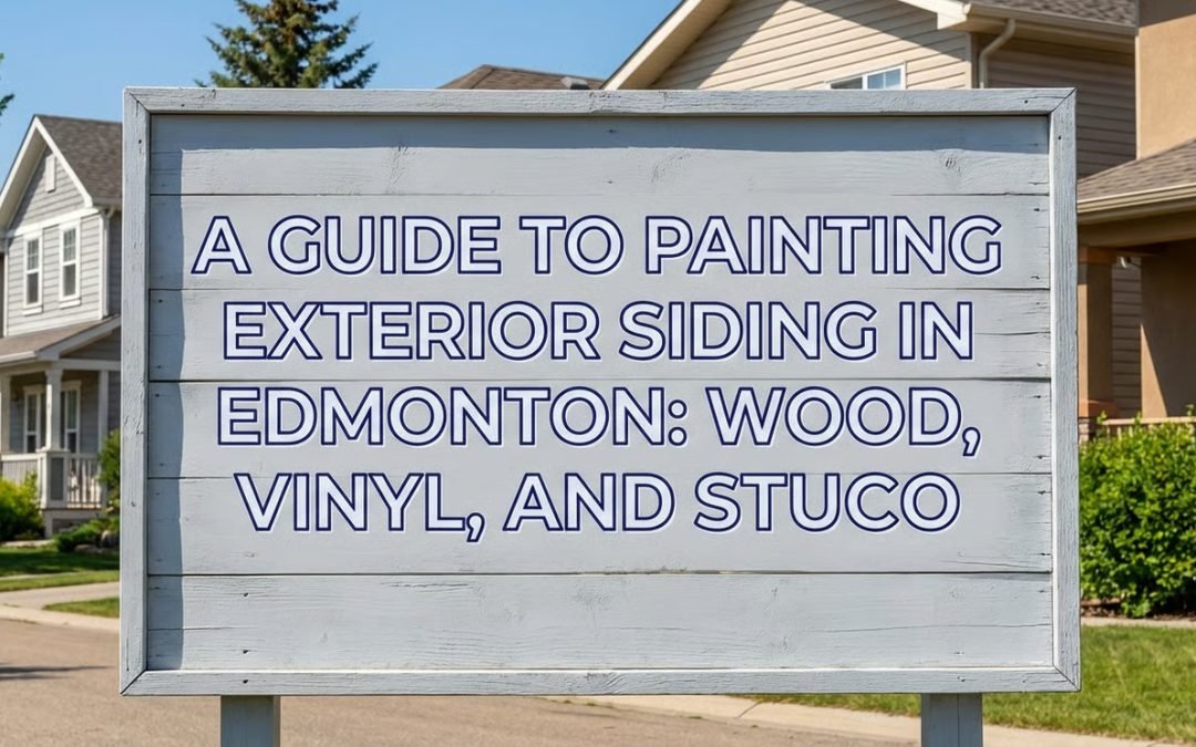A Guide to Painting Exterior Siding in Edmonton: Wood, Vinyl, and Stucco
