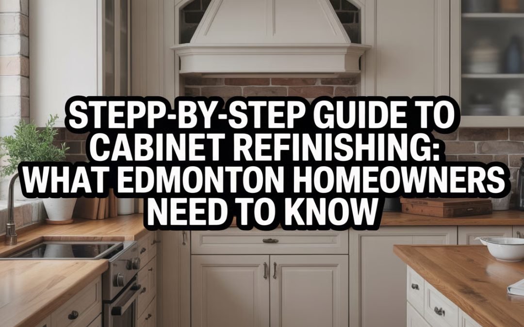 Step-by-Step Guide to Cabinet Refinishing: What Edmonton Homeowners Need to Know