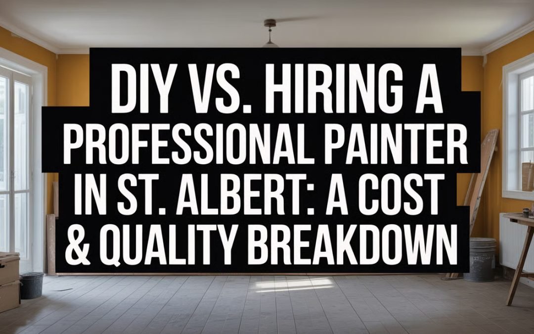 DIY vs. Hiring a Professional Painter in St. Albert: A Cost & Quality Breakdown