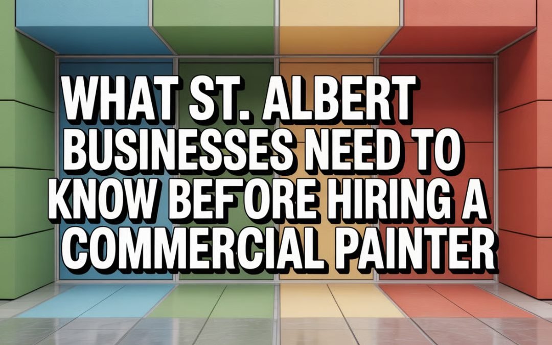 What St. Albert Businesses Need to Know Before Hiring a Commercial Painter